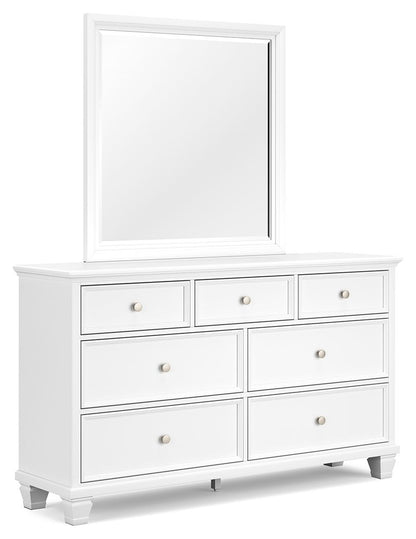 Fortman - Dresser And Mirror - White