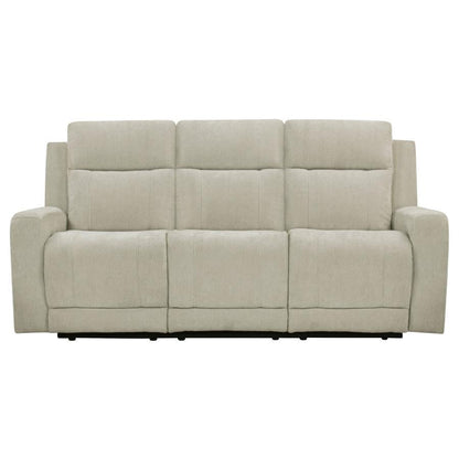 Kennett - Chenille Upholstered Power Reclining Sofa - Ivory