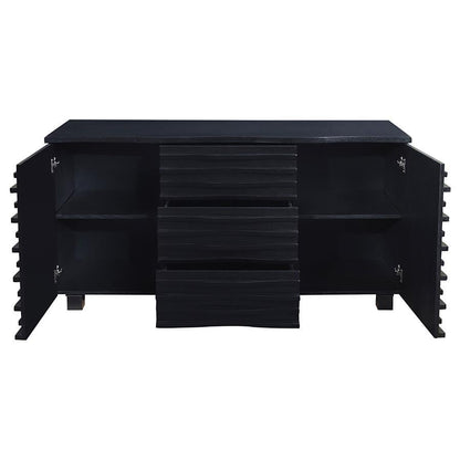 Stanton - 3-Drawer Sideboard Buffet Storage Cabinet - Black