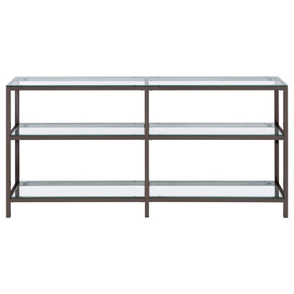 Kate - Console Bookcases - Black Nickel