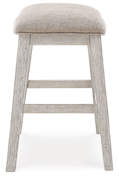 Skempton - Upholstered Stool (Set of 2) - White