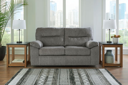 Bindura - Glider Loveseat - Mineral