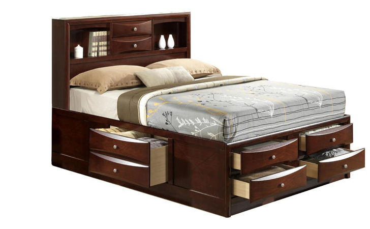 KING STORAGE BEDEMILY MERLOT