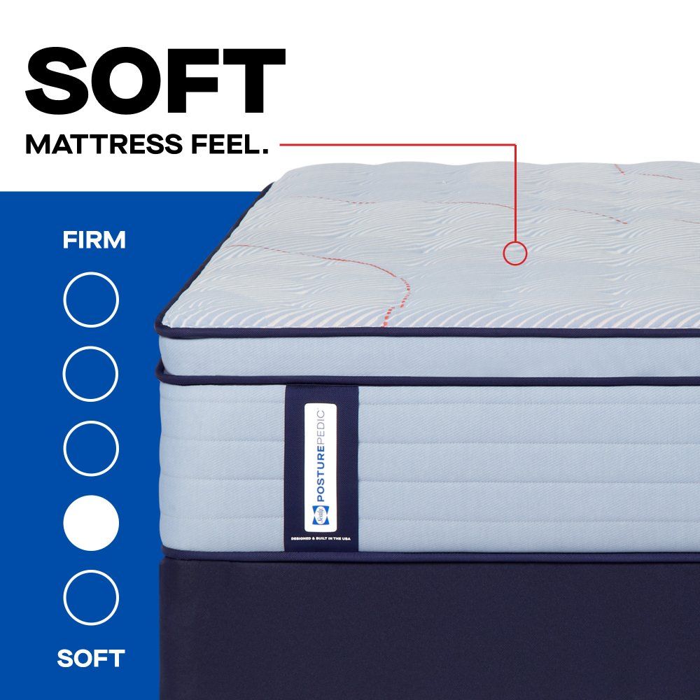 Posturepedic - Medina II Euro Pillow Top Soft Mattress
