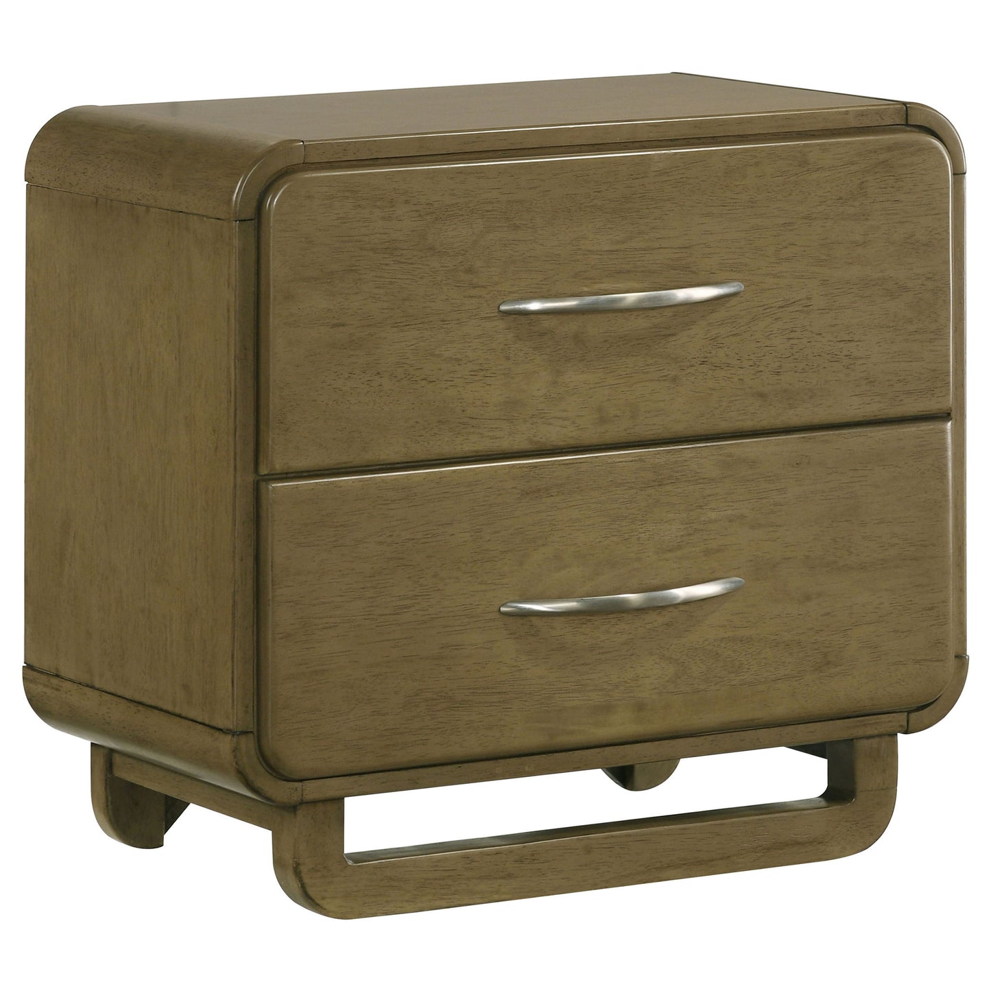 Amsbury - 2-Drawer Nightstand Bedside Table - Nutmeg