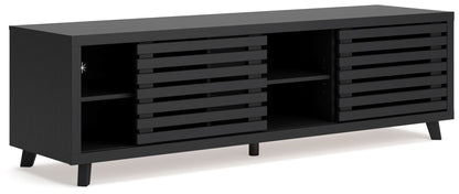 Danziar - Extra Large TV Stand - Black