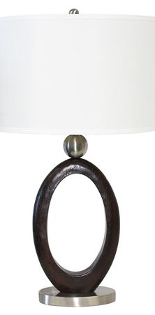 TABLE LAMPS 2PC SETSTEEL & WOOD
