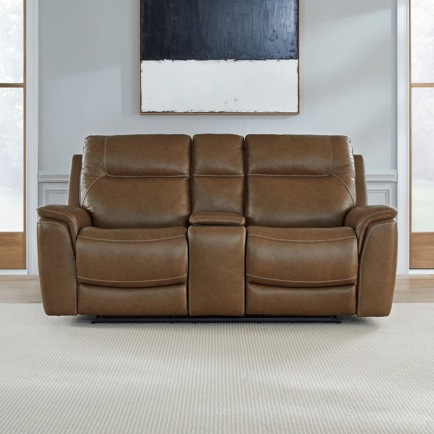 Collins - Loveseat With Console P3 & ZG - Brown