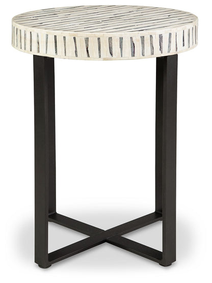 Crewridge - Accent Table - Black / Cream