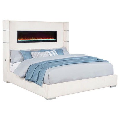 Tisdall - Upholstered Fireplace Bed