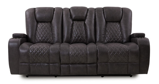DUAL REC SOFA W/TABLE &LIGHT TRANSFORMER GRANIT