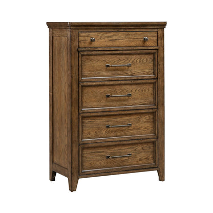 Carolina Park - 5 Drawer Chest - Brown