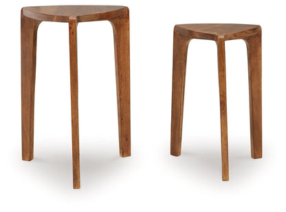 Brynnleigh - Accent Table Set (Set of 2) - Medium Brown