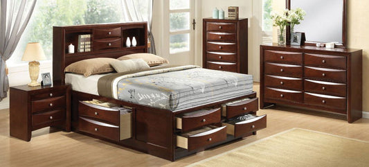 QUEEN STORAGE BED, DR,MR EMILY MERLOT