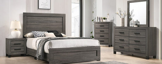 QUEEN BED, DR, MR SALTCREEK GREY
