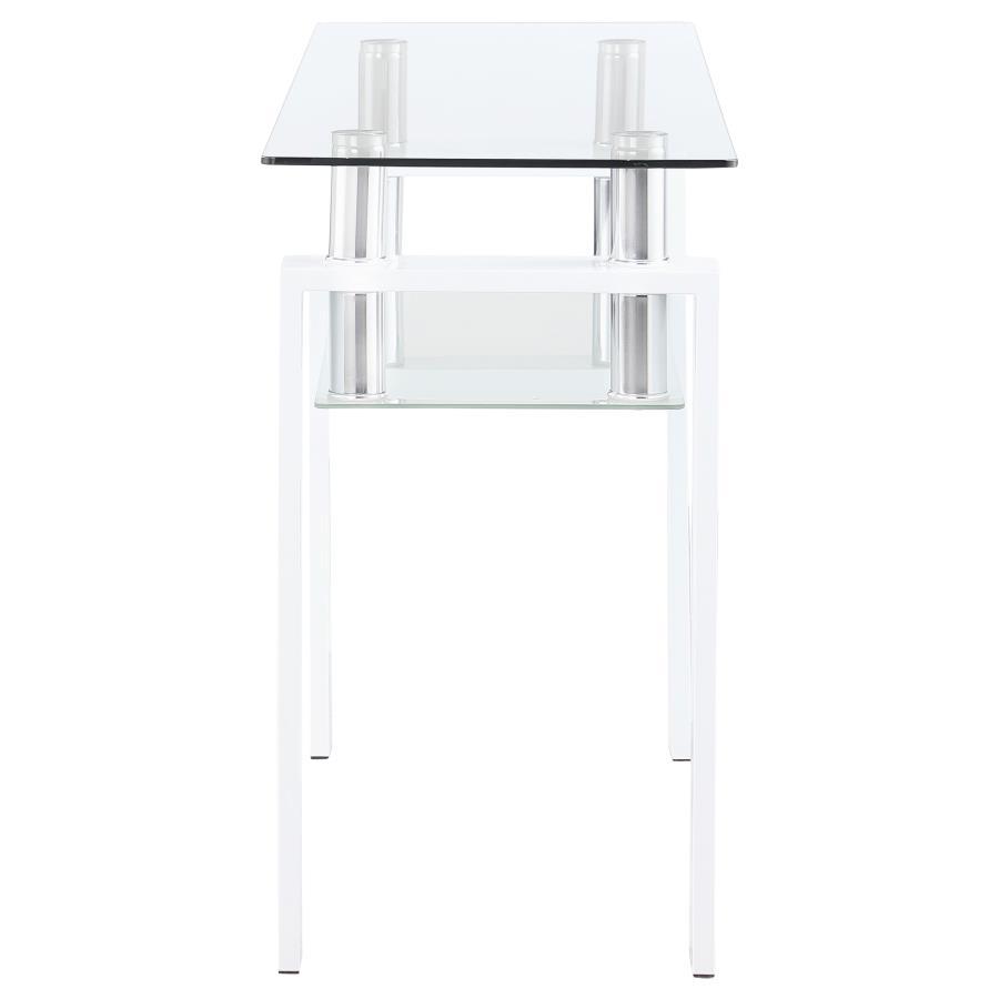 Dyer - 1-Shelf Rectangular Glass Top Table