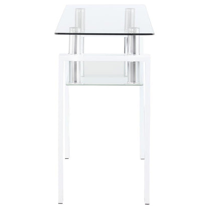 Dyer - 1-Shelf Rectangular Glass Top Table