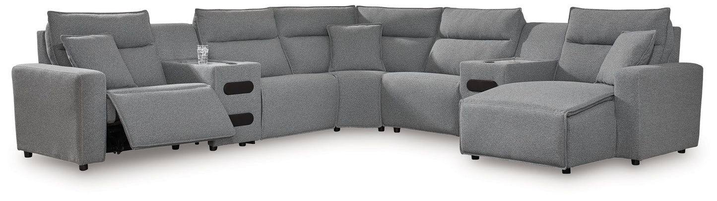 ModMax II - Salt And Pepper - Reclining Sectional