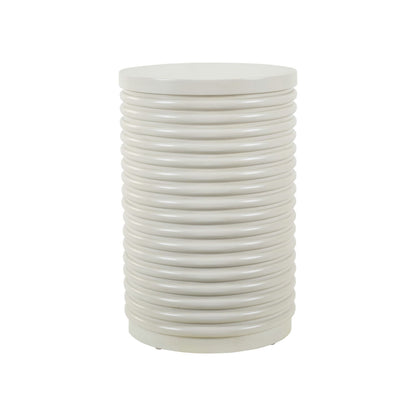 Berkley Square - Round Chairside Table - Linen & Khaki