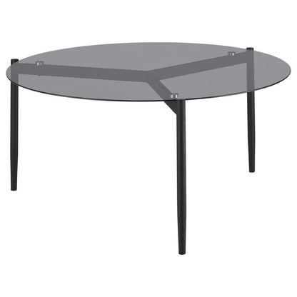 Rosalie - Round Smoked Glass Top Table