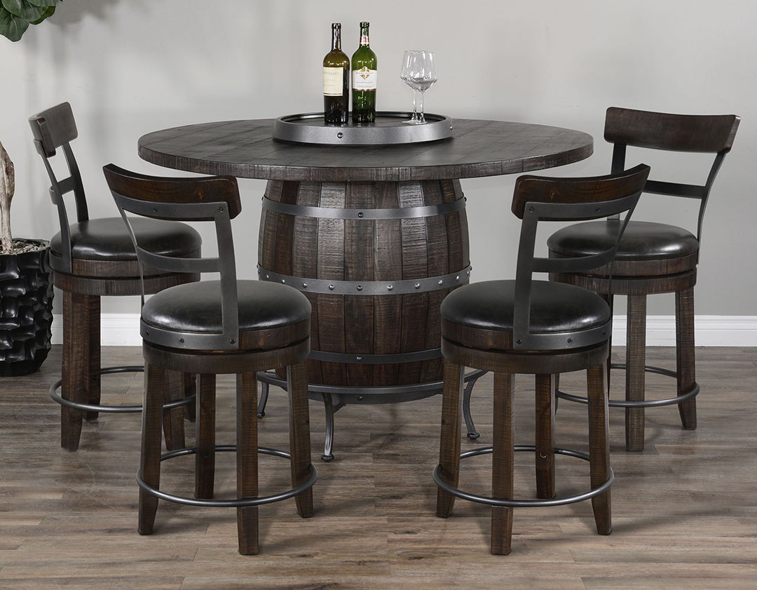 PUB TABLE W/4 CHAIRS FARMSTEAD