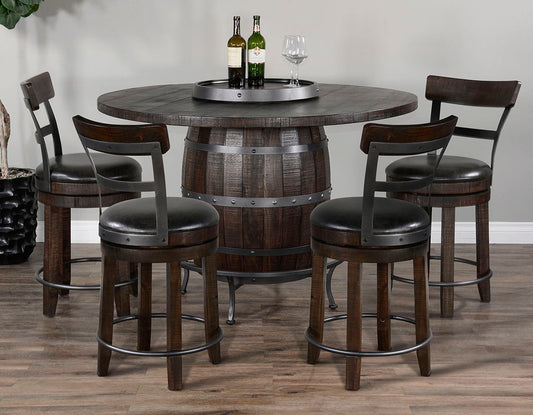 PUB TABLE W/4 CHAIRS FARMSTEAD