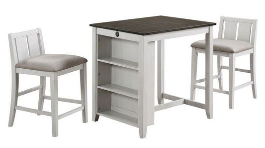 PUB TABLE W/ 2 CHAIRSCHARLESTON WHITE