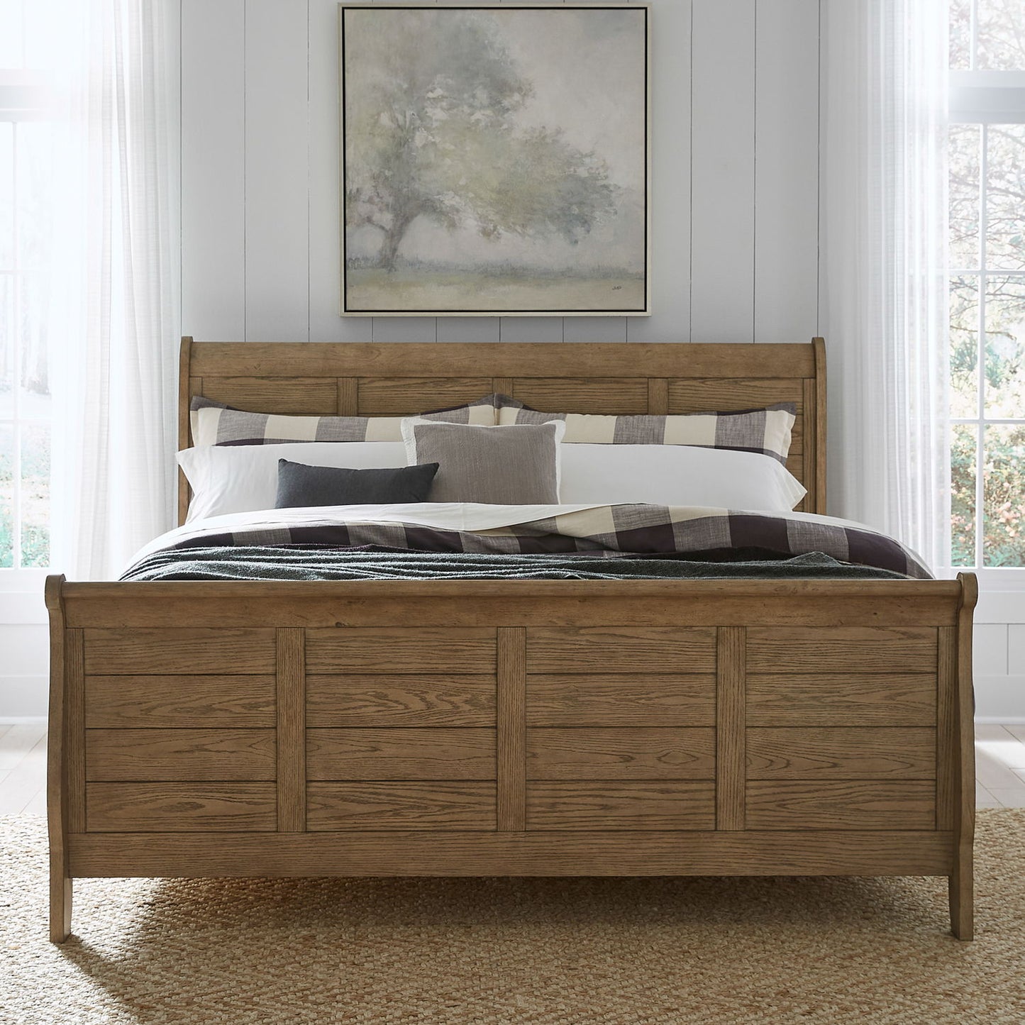 Grandpas Cabin - Sleigh Bed (Softly Bent Shape)