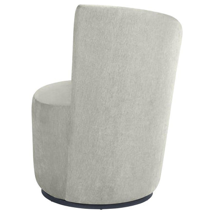 Nueva - Upholstered Swivel Chair Curved Backrest