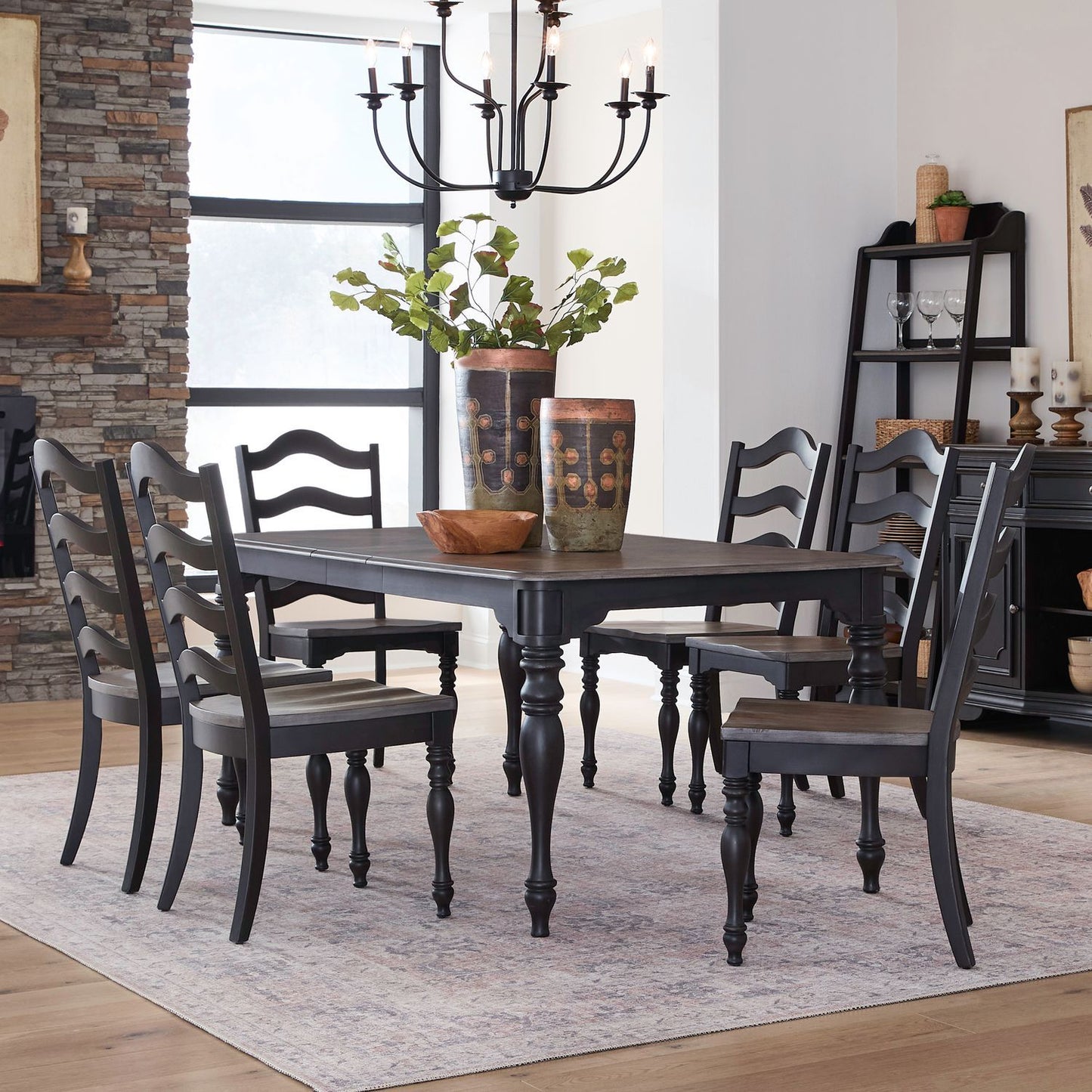 Magnolia Manor - Leg Table Set