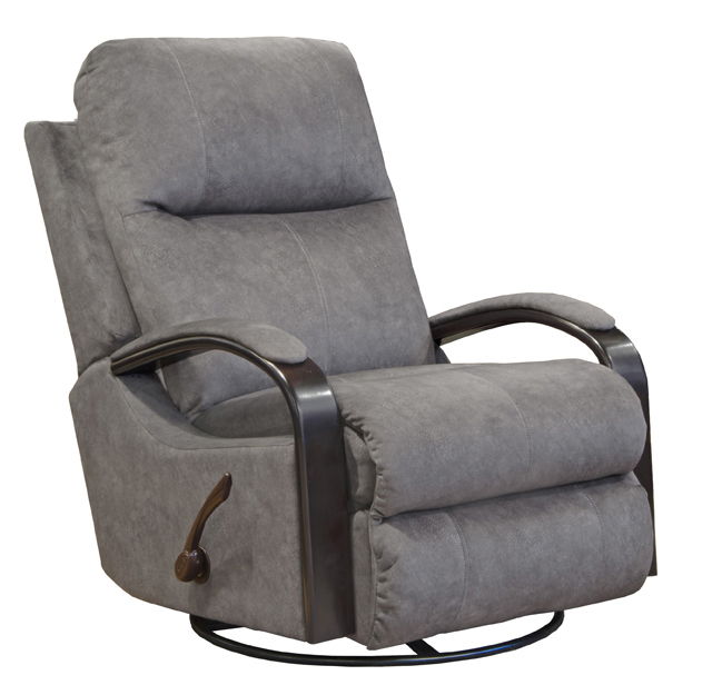 SWIVEL GLIDER RECLINERNILES GRAPHITE