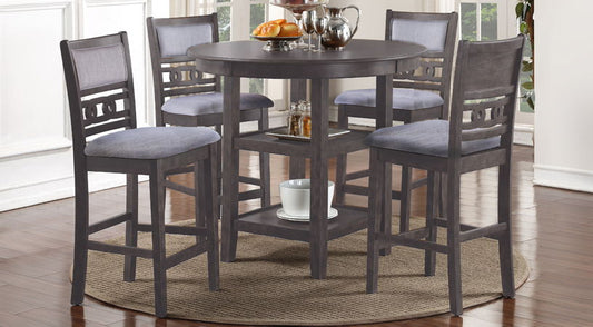 PUB TABLE & 4 CHAIRS GIAGREY