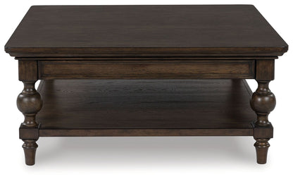 Veramond - Square Cocktail Table - Dark Brown
