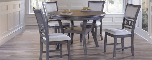 DINING TABLE & 4 CHAIRSGIA GREY