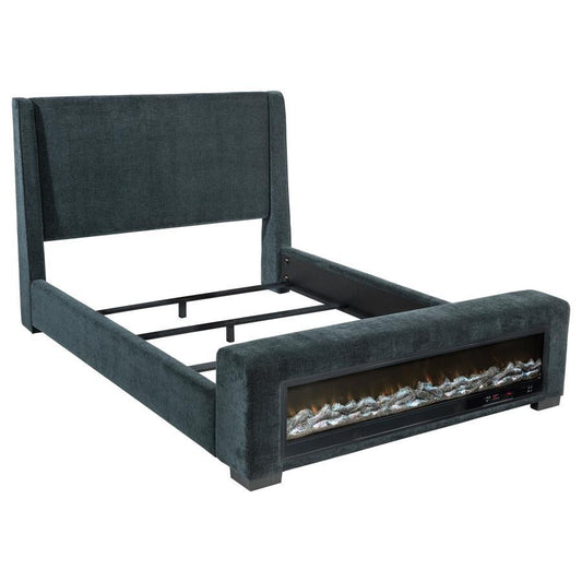 Preston - Upholstered Audio Flame Visualizer Bed