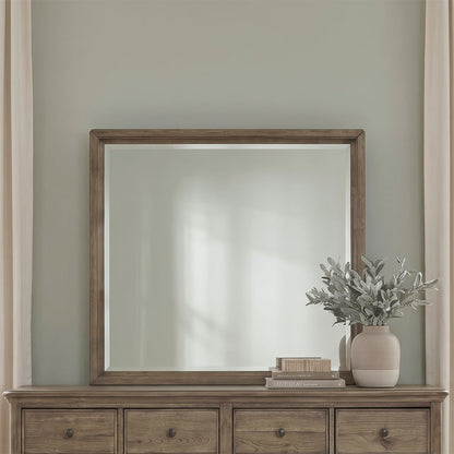 Hickory Grove - Landscape Mirror - Heirloom Brown