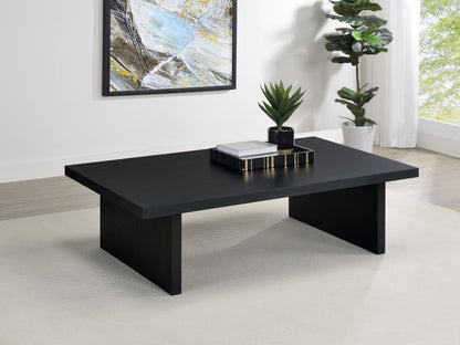 Max - Rectangular Engineered Laminate Coffee Table - Black