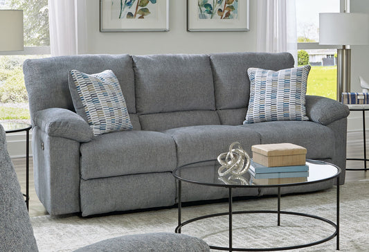 RECLINING SOFA TYLERSTONEWASH