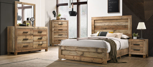 QUEEN COMPLETE BED, DR,MR SALT CREEK SAND