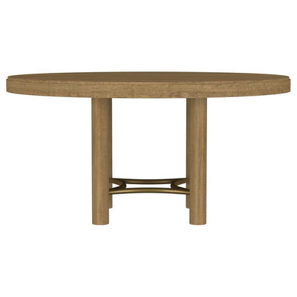 Arini - 60" Round Wood Dining Room Table - Sand Wash